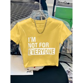 Women's  Y2K Cropped T-Shirt with 