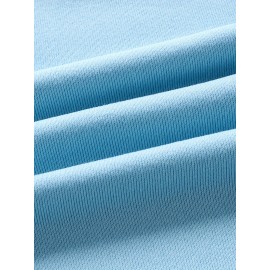 [Vibrant Alphabet Print Sweatshirt] Vibrant Alphabet Print Hooded Sweatshirt - Women's Casual 100% Polyester Knit Fabric - Drawstring Hood, Fall/Winter Clothing