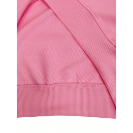 Women'S Plus Size Cartoon Squirrel Graphic Sweatshirt - Casual Long Sleeve Crew Neck, Machine Washable Polyester, Fall/Winter Sportswear with Funny Squirrel Applique Design