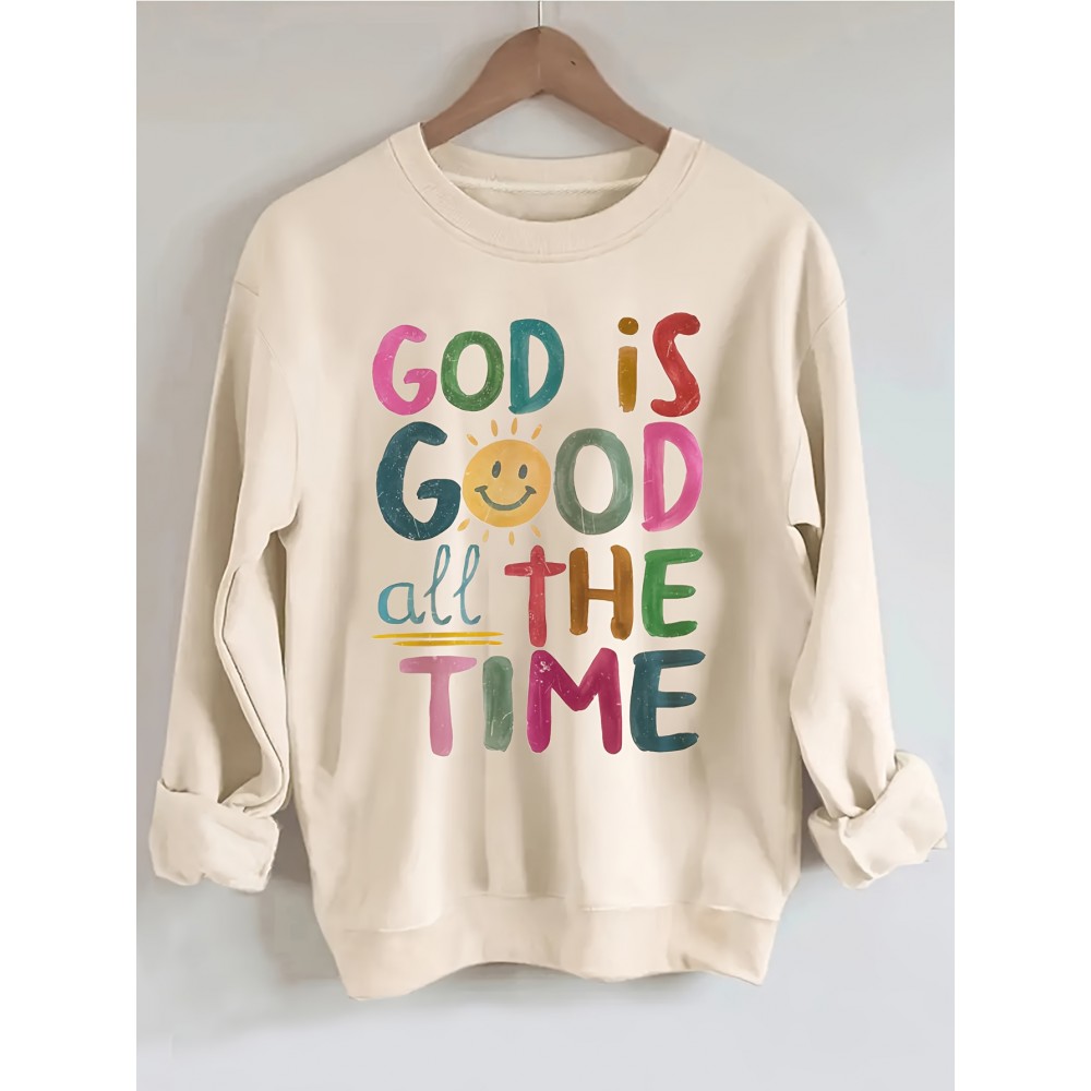 [Soft Christian Sweatshirt] Soft Women's Beige Christian Sweatshirt | Inspirational 