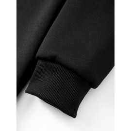 Disney Official Women's Y2K Minnie Mouse Graphic Sweatshirt - Pink with Black & White Polka Dots, Loose-Fit Round Neck Long Sleeve Pullover, Cozy Fall Winter Casual Outfit for Themed Events & Casual Attire