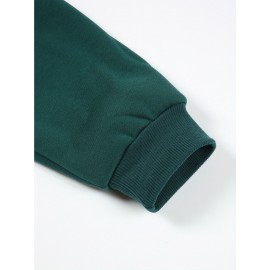 Women'S 2pcs Set, Women'S Casual Bow Print Design Crew Neck Sweatshirt and Leggings, Fall/ Winter