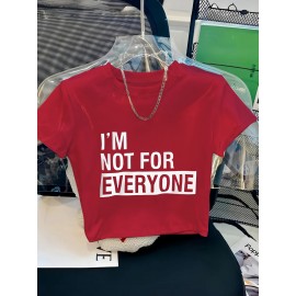 Women's  Y2K Cropped T-Shirt with 