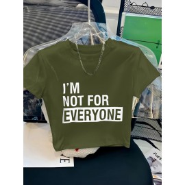 Women's  Y2K Cropped T-Shirt with 