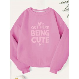 Teediy Out Here Being Cute Women'S Sweatshirt